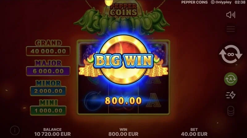 Pepper Coins – stor gevinst på 3×3-nettet